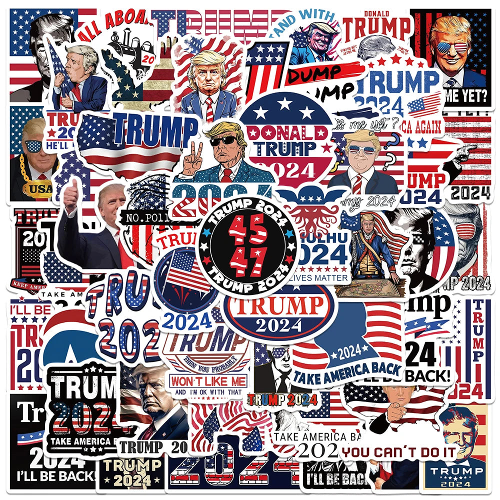 50pcs American Trump Stickers