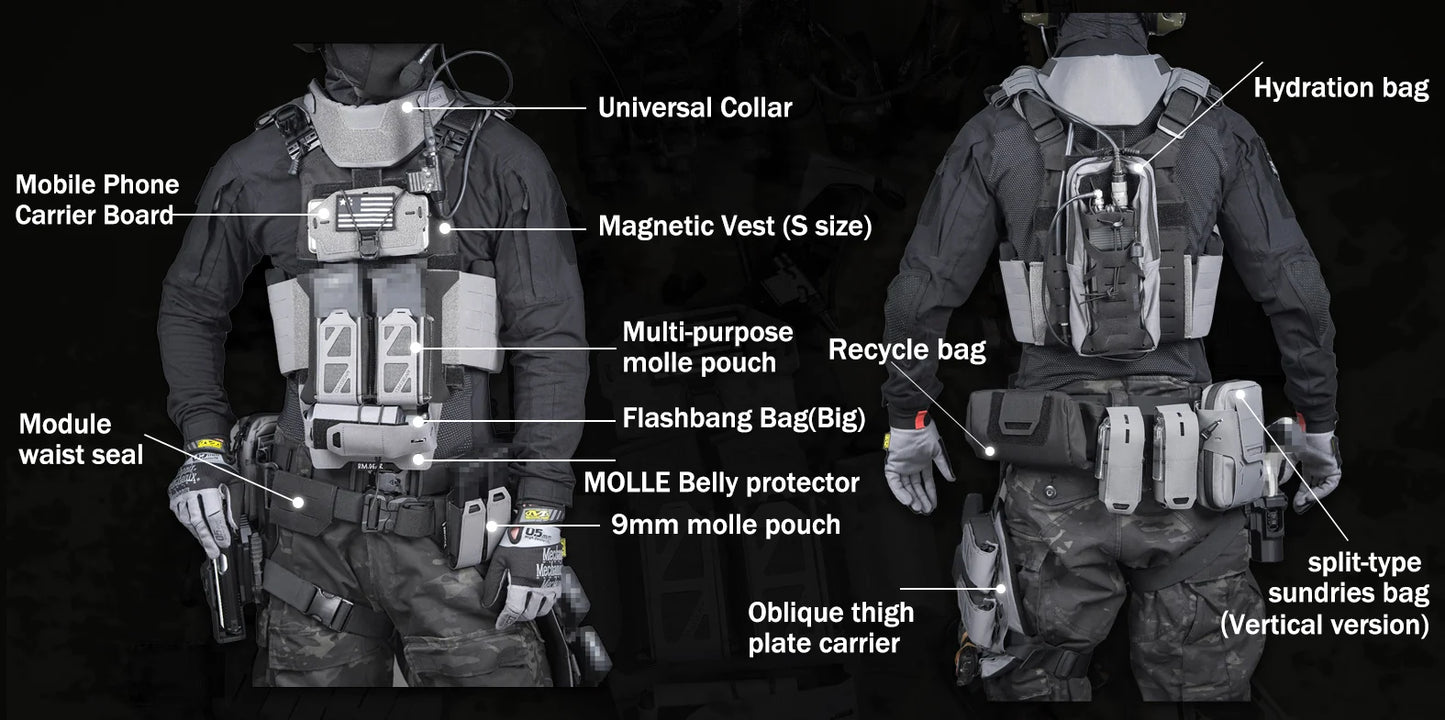 Chest Bag Vest Tactical Military Molle Rig Gear Equipment Ferro Concept Accessory Men Lightweight Hunting Plate Carrier