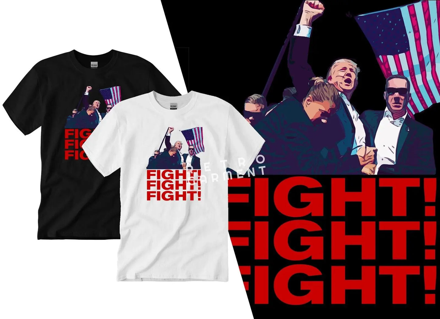 Donald trump MAGA Fist Pump shot T-Shirt, Trump 2024 YOU MISSED BITCH