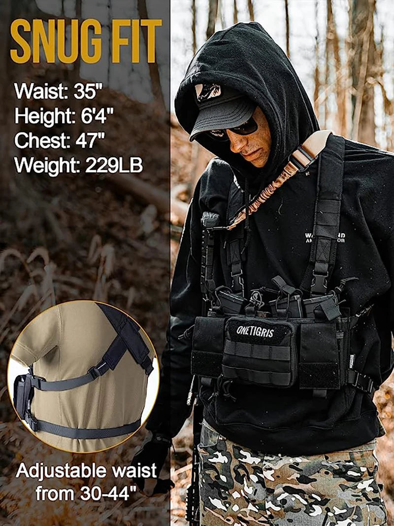 ONETIGRIS Tactical MOLLE Chest Rigs X Harness  JPC Hunting Airsoft Magazine Pouch Tactical Plate Carrier Vest Equipment